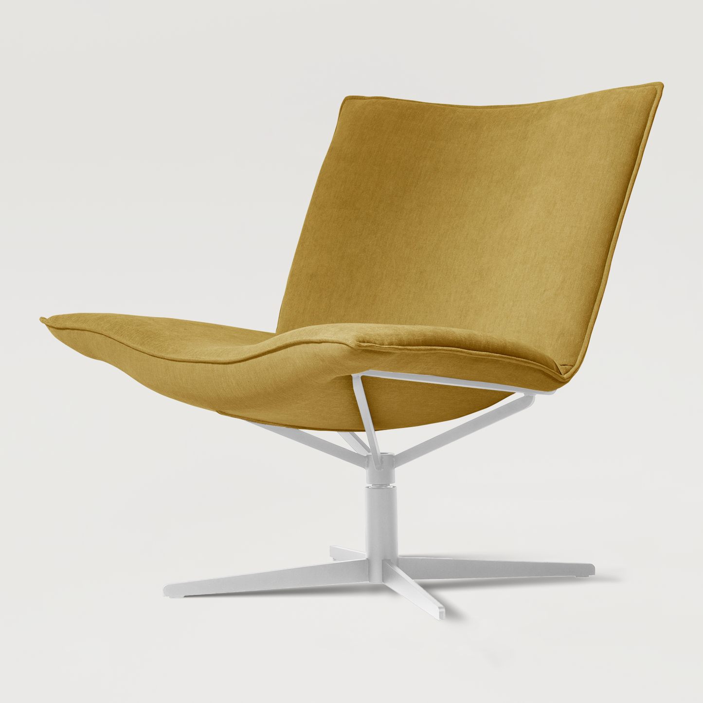 Armchair Mac.B White - Mustard