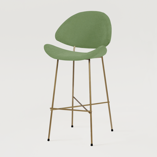 Bar stool Cheri Bar Trend Copper High - Dark Green