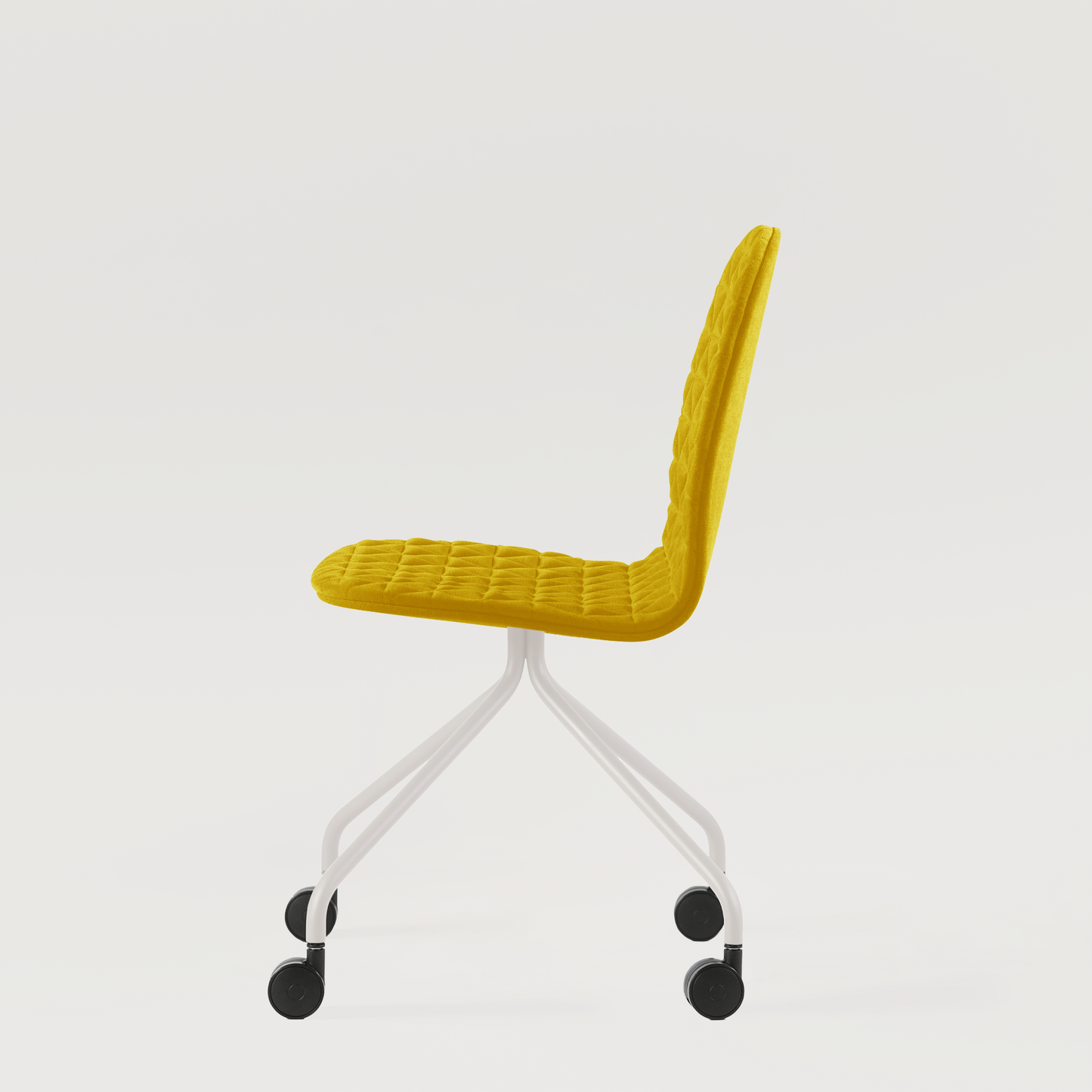 Chair Mannequin 04 White - Mustard