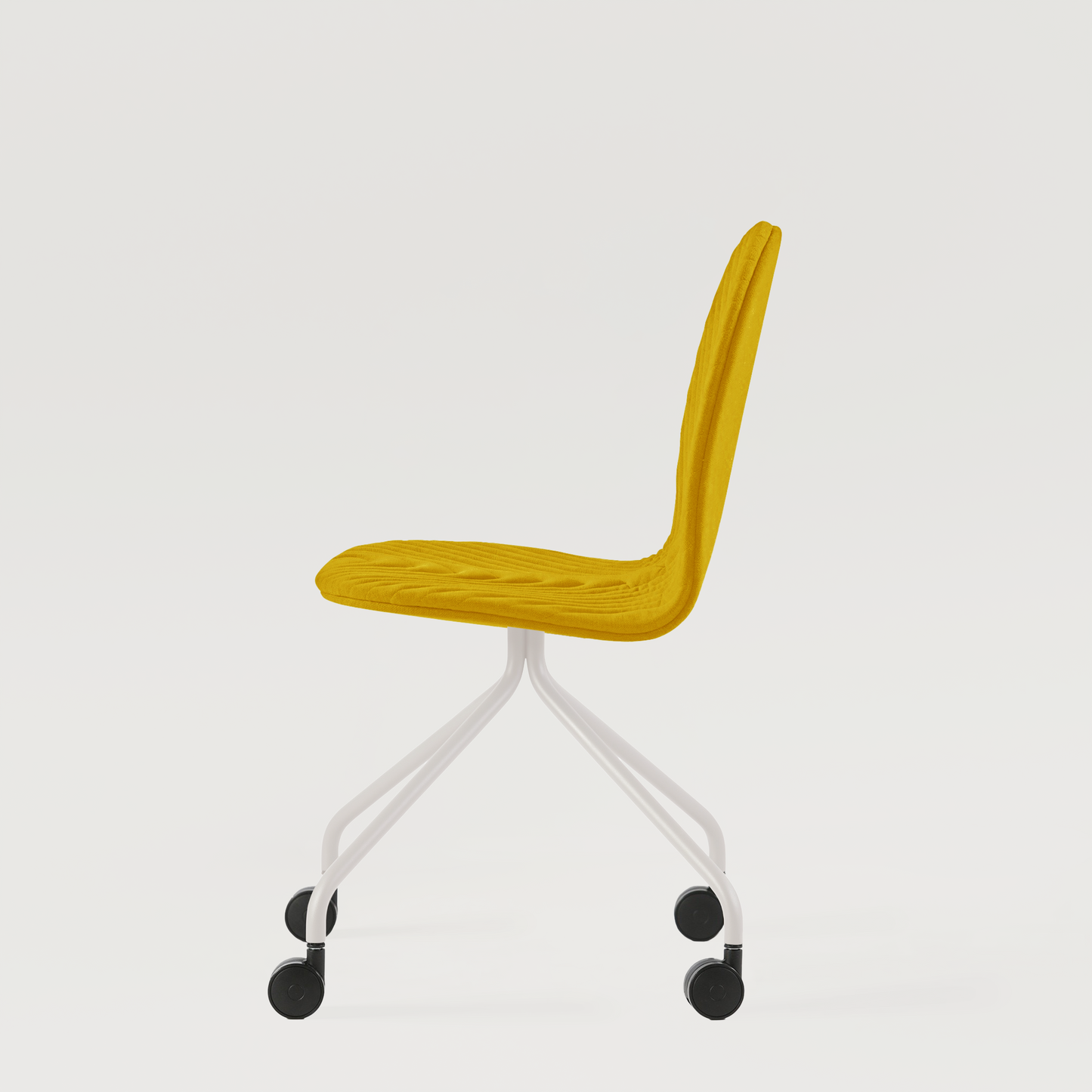 Chair Mannequin 04 White - Mustard