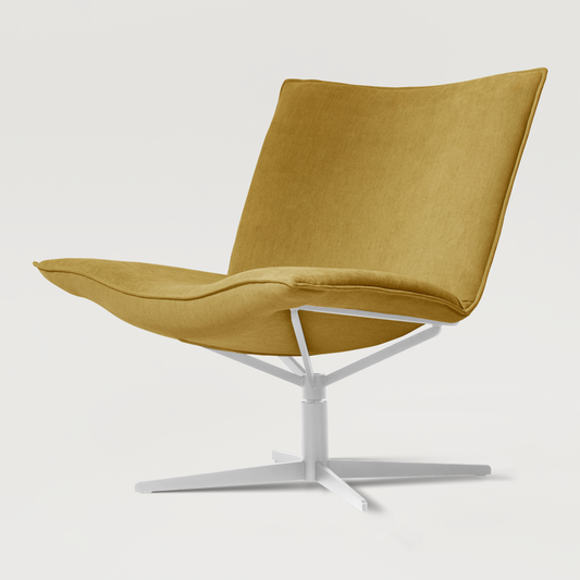 Armchair Mac.B White - Mustard