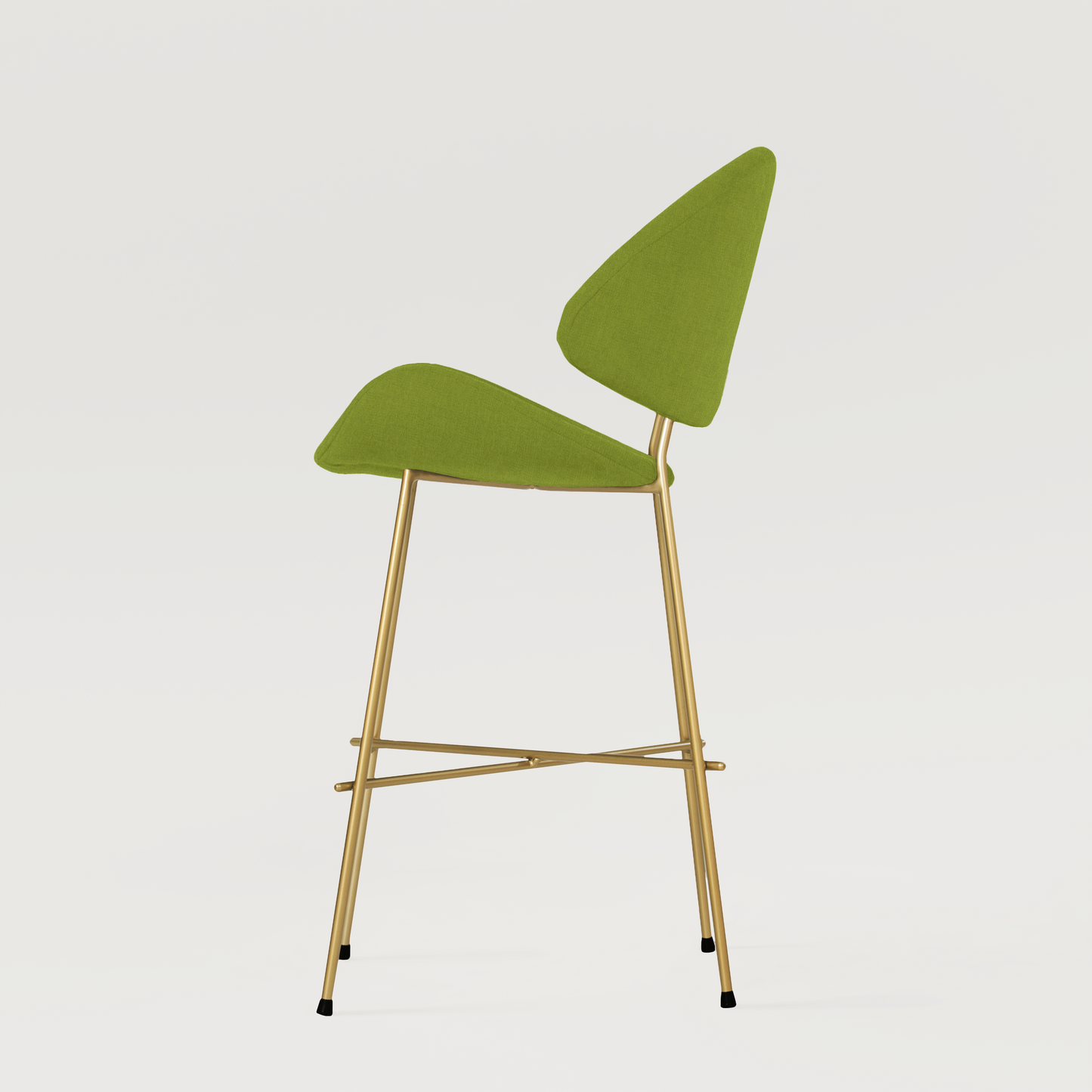 Bar stool Cheri Bar Trend Gold Low - Green